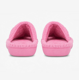 Totes Isotoner POPCORN TURNOVER OPEN TOE SLIPPER Womens Mules Pink