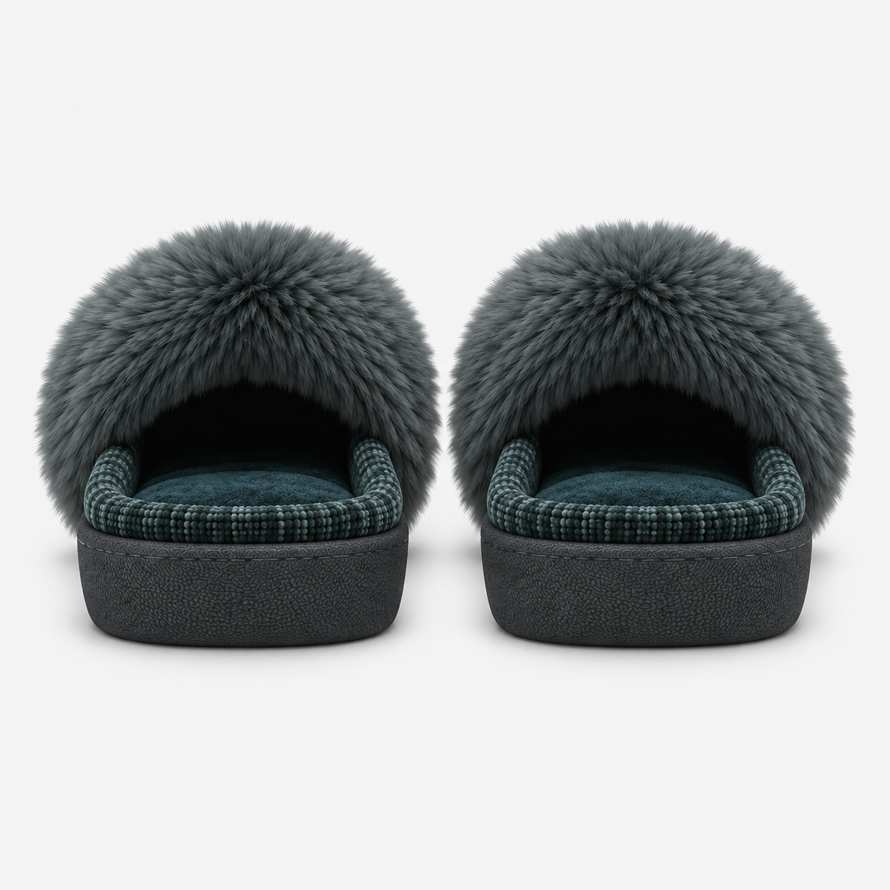 Totes Isotoner SPARKLE HEELED MULE SLIPPER Womens Mules Green