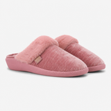 Totes Isotoner SPARKLE HEELED MULE SLIPPER Womens Mules Pink