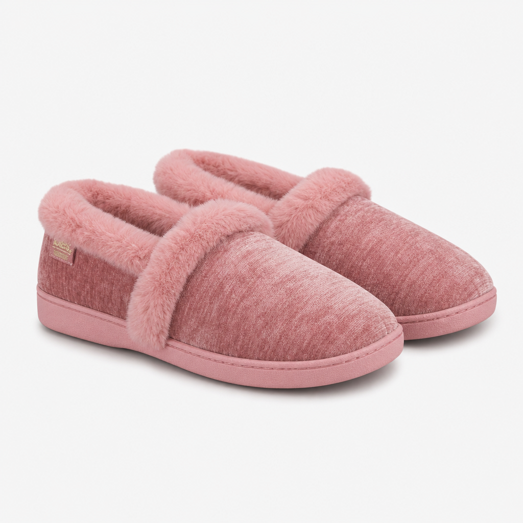Totes Isotoner SPARKLE FULL BACK SLIPPER Womens Full Slippers Pink