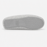Totes Isotoner BRUSHED MARL MOCCASIN SLIPPERS Womens Moccasins Grey