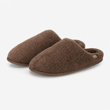 Totes Isotoner BORG SWEPT BACK MULE SLIPPER Womens Mules Brown