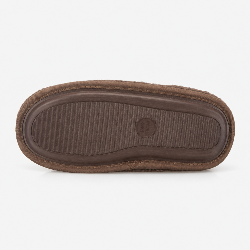 Totes Isotoner BORG SWEPT BACK MULE SLIPPER Womens Mules Brown