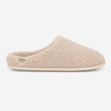 Totes Isotoner BORG SWEPT BACK MULE SLIPPER Womens Mules Oat