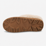 Totes Isotoner SUEDE BOOTIE WITH FUR CUFF Womens Slipper Boots Tan