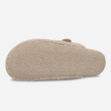 Totes Isotoner BORG CLOG SLIPPER Womens Mules Oat