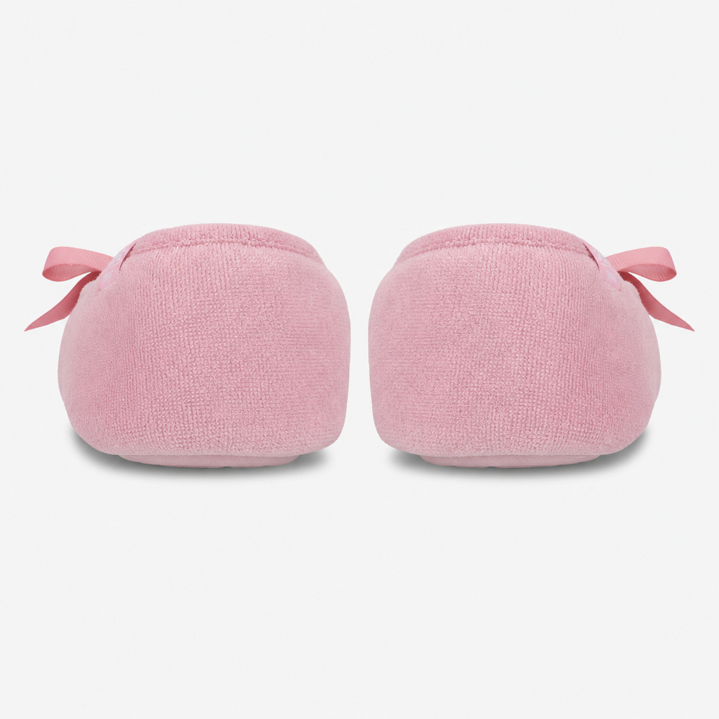 Totes Isotoner TERRY BALLERINA SLIPPERS Womens Full Slippers Pastel Pink