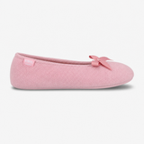 Totes Isotoner TERRY BALLERINA SLIPPERS Womens Full Slippers Pastel Pink