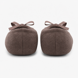 Totes Isotoner TERRY BALLERINA SLIPPER Womens Full Slippers Taupe