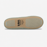 Totes Isotoner POPCORN TERRY BALLET SLIPPER Womens Full Slippers Sage