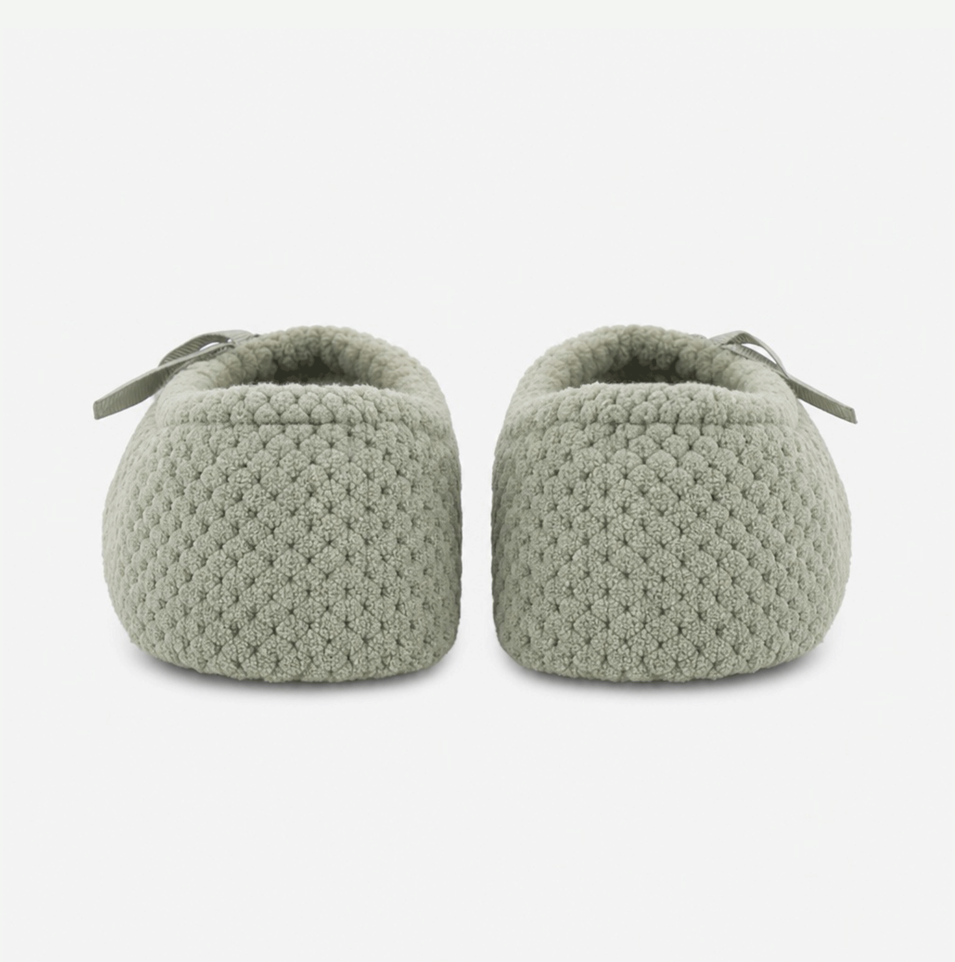 Totes Isotoner POPCORN TERRY BALLET SLIPPER Womens Full Slippers Sage