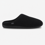 Totes Isotoner SWEPT BACK POPCORN MULE SLIPPER Mens Mules Black
