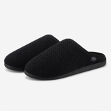 Totes Isotoner SWEPT BACK POPCORN MULE SLIPPER Mens Mules Black