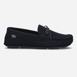 Totes Isotoner HERRINGBONE LINED MOCCASIN Mens Moccasins Navy