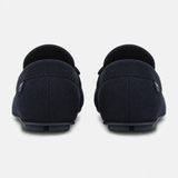 Totes Isotoner HERRINGBONE LINED MOCCASIN Mens Moccasins Navy