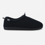 Totes Isotoner BORG FULL BACK SLIPPER WITH PULL TOGGLE Mens Full Slippers Navy