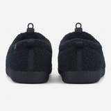 Totes Isotoner BORG FULL BACK SLIPPER WITH PULL TOGGLE Mens Full Slippers Navy