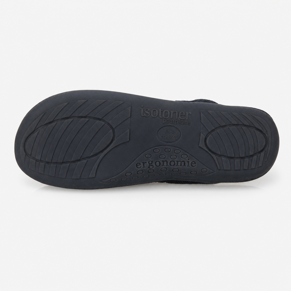 Totes Isotoner SOFT CORD MULE SLIPPER Mens Mules Navy