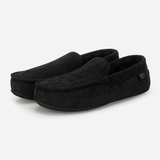 Totes Isotoner SOFT CORD MOCCASIN SLIPPER Mens Moccasins Black