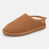Totes Isotoner BORG LINED SUEDE MULE SLIPPER Mens Mules Tan