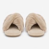 Totes Toasties CROSS FUR SLIDER Womens Mules Natural