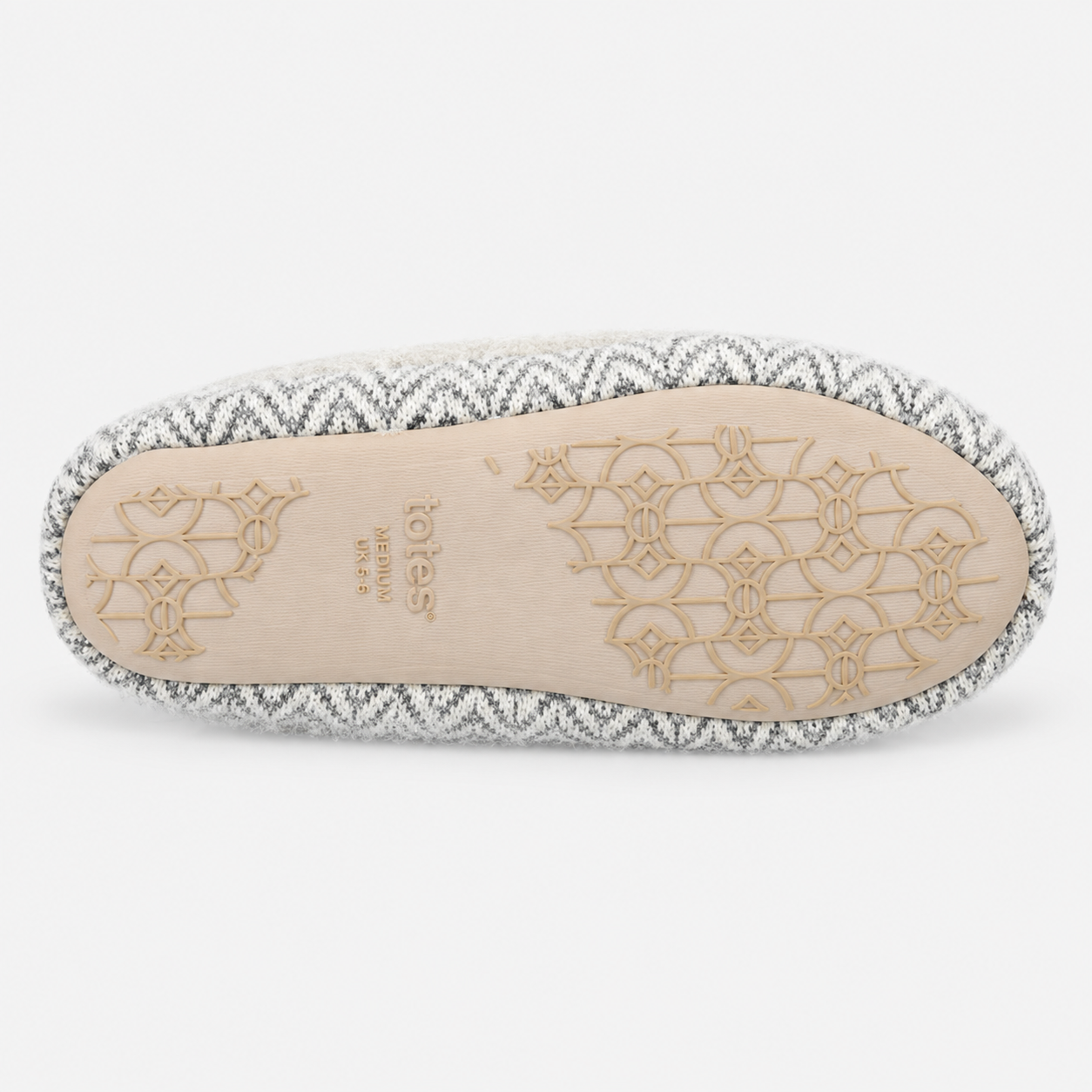 Totes Toasties SPARKLE MOCCASIN SLIPPERS Womens Moccasins Cream Multi