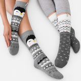 Totes Toasties ORIGINAL SLIPPER SOCKS (TWIN PACK) Womens Slipper Socks Penguin