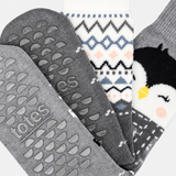 Totes Toasties ORIGINAL SLIPPER SOCKS (TWIN PACK) Womens Slipper Socks Penguin