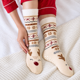 Totes Toasties SINGLE ORIGINAL SLIPPER SOCKS Womens Slipper Socks Reindeer