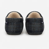Totes Toasties CHECK MOCCASIN WITH CURLY FUR LINING Mens Moccasins Navy Check