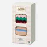 Totes Toasties KNEE HIGH TERRY THERMAL WELLY SOCKS (TWIN PACK) Womens Welly Socks Multi