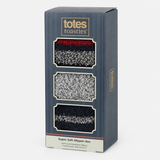 Totes Toasties 3PK SUPER SOFT COSY SOCKS Mens Crew Socks Navy