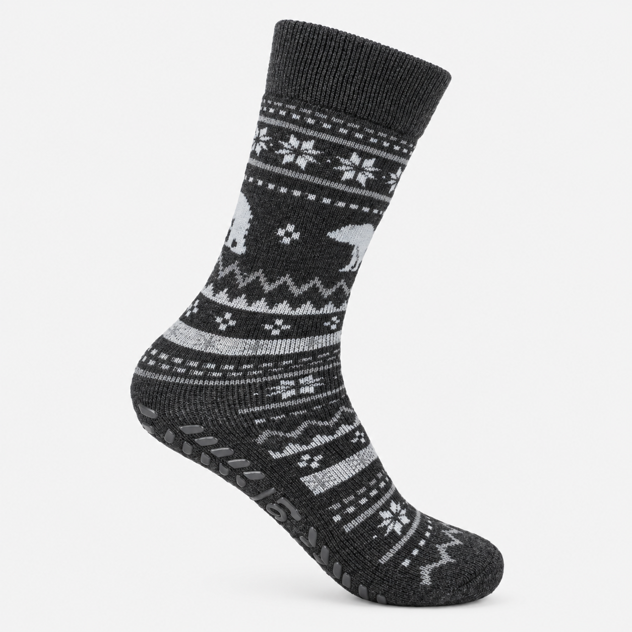 Totes Toasties ORIGINAL SLIPPER SOCKS Mens Slipper Socks Polar Bear