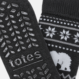 Totes Toasties ORIGINAL SLIPPER SOCKS Mens Slipper Socks Polar Bear