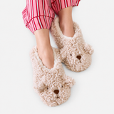 Totes Toasties NOVELTY FOOTSIES Womens Novelty Socks Oat