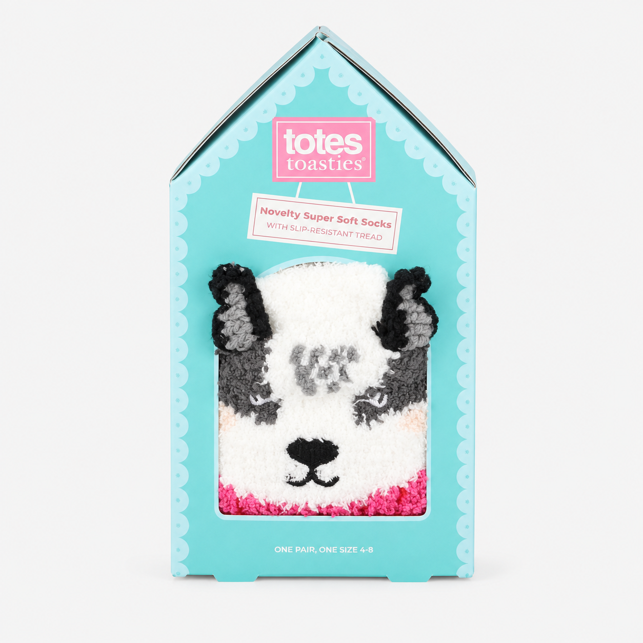 Totes Toasties NOVELTY SUPER SOFT SLIPPER SOCKS Womens Slipper Socks Badger