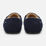 Totes Toasties SUEDETTE MOCCASIN SLIPPER Mens Moccasins Navy