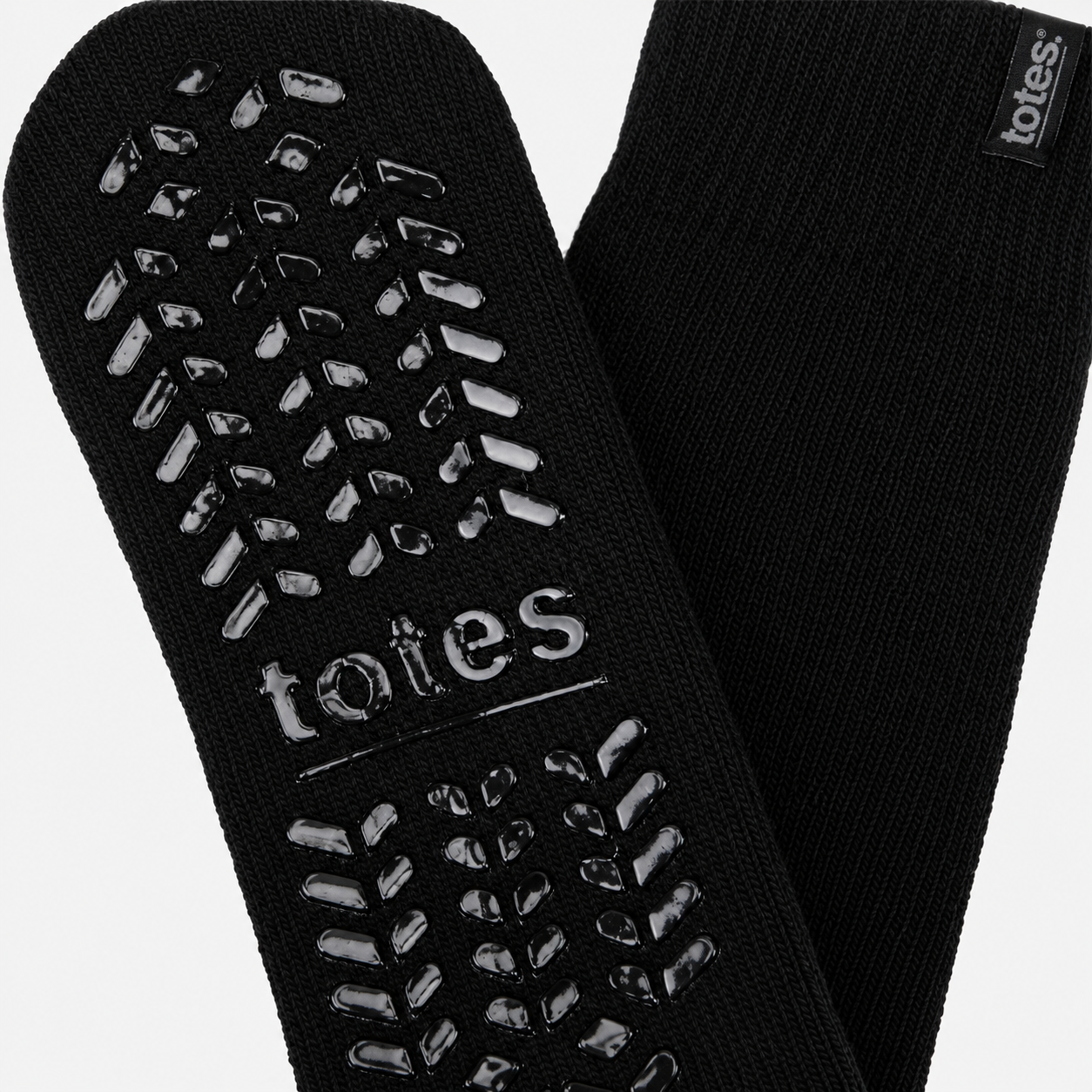 Totes Toasties THERMAL BRUSHED ORIGINAL SLIPPER SOCKS Mens Slipper Socks Black