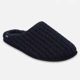 Totes Toasties KNITTED MULE SLIPPERS Mens Mules Navy