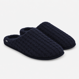 Totes Toasties KNITTED MULE SLIPPERS Mens Mules Navy