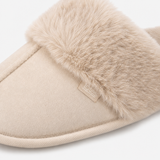 Totes Toasties VELOUR MULE SLIPPERS Womens Mules Natural