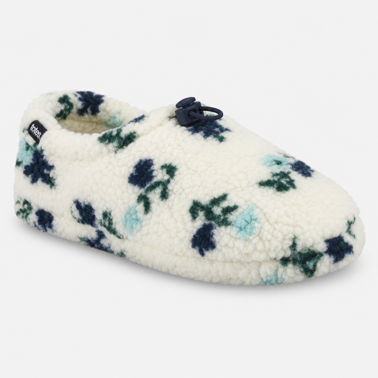 Totes Toasties FULL BACK SLIPPER WITH TOGGLE Womens Full Slippers Floral