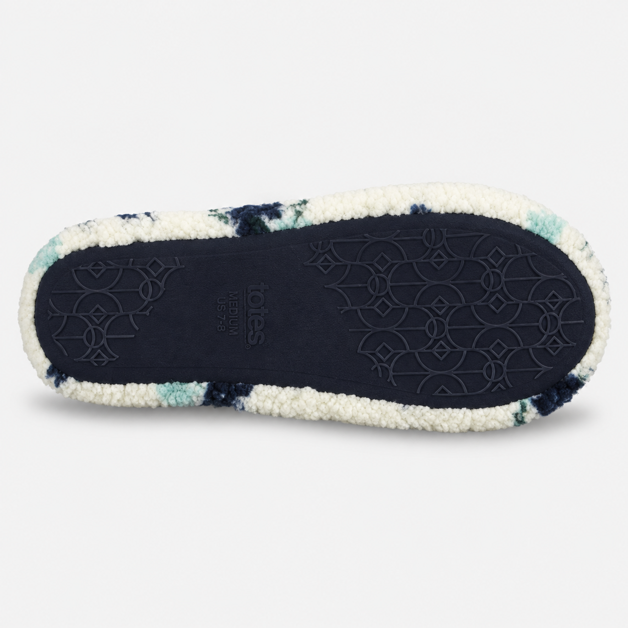 Totes Toasties FULL BACK SLIPPER WITH TOGGLE Womens Full Slippers Floral