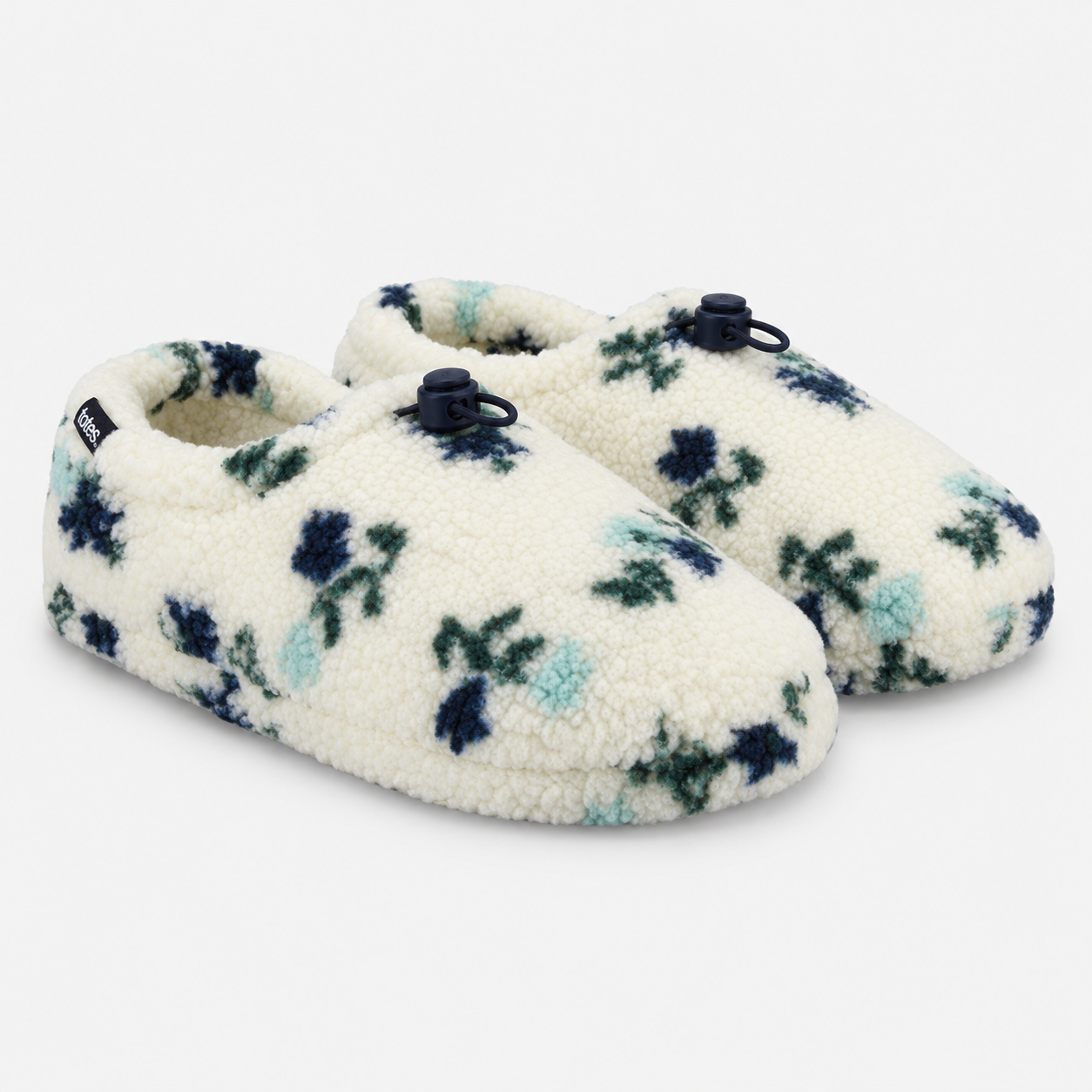 Totes Toasties FULL BACK SLIPPER WITH TOGGLE Womens Full Slippers Floral