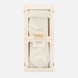Totes Toasties 1PP CASHMERE TURN OVER TOP SOCKS Womens Ankle Socks Cream