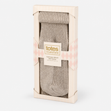 Totes Toasties 1PP CASHMERE TURN OVER TOP SOCKS Womens Ankle Socks Oat