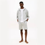 Tommy Hilfiger TH FLAG PRINT SUMMER Mens Shorts Ice Grey Heather