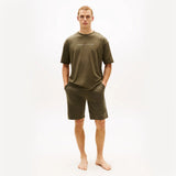 Tommy Hilfiger SS LOGO TEE Mens Loungewear Army Green