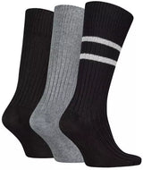Tommy Hilfiger 3 Pack Giftbox Bootsock Mens Crew Socks Black