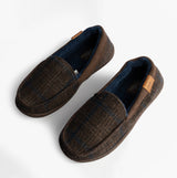Zedzzz NEVILLE Mens Moccasins Slippers Brown